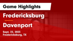 Fredericksburg  vs Davenport  Game Highlights - Sept. 22, 2023