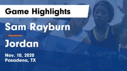 Sam Rayburn  vs Jordan  Game Highlights - Nov. 10, 2020