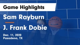 Sam Rayburn  vs J. Frank Dobie  Game Highlights - Dec. 11, 2020