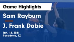 Sam Rayburn  vs J. Frank Dobie  Game Highlights - Jan. 12, 2021