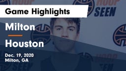 Milton  vs Houston  Game Highlights - Dec. 19, 2020