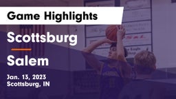 Scottsburg  vs Salem  Game Highlights - Jan. 13, 2023