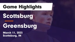 Scottsburg  vs Greensburg  Game Highlights - March 11, 2023