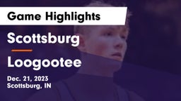Scottsburg  vs Loogootee  Game Highlights - Dec. 21, 2023