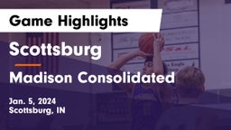 Scottsburg  vs Madison Consolidated  Game Highlights - Jan. 5, 2024