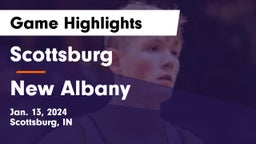 Scottsburg  vs New Albany  Game Highlights - Jan. 13, 2024