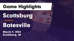 Scottsburg  vs Batesville  Game Highlights - March 9, 2024