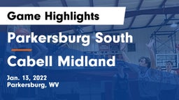 Parkersburg South  vs Cabell Midland  Game Highlights - Jan. 13, 2022
