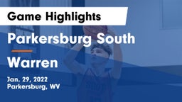 Parkersburg South  vs Warren  Game Highlights - Jan. 29, 2022