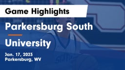 Parkersburg South  vs University  Game Highlights - Jan. 17, 2023