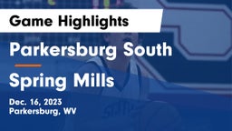 Parkersburg South  vs Spring Mills  Game Highlights - Dec. 16, 2023