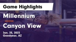 Millennium   vs Canyon View  Game Highlights - Jan. 25, 2023