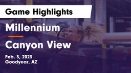 Millennium   vs Canyon View  Game Highlights - Feb. 3, 2023
