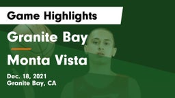 Granite Bay  vs Monta Vista  Game Highlights - Dec. 18, 2021