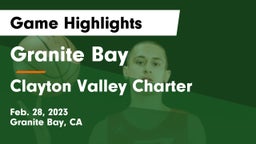 Granite Bay  vs Clayton Valley Charter  Game Highlights - Feb. 28, 2023
