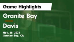Granite Bay  vs Davis  Game Highlights - Nov. 29, 2021