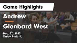 Andrew  vs Glenbard West  Game Highlights - Dec. 27, 2023