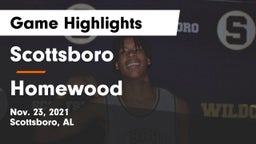 Scottsboro  vs Homewood  Game Highlights - Nov. 23, 2021