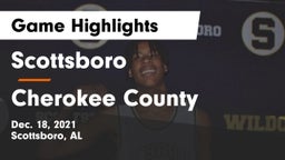 Scottsboro  vs Cherokee County  Game Highlights - Dec. 18, 2021