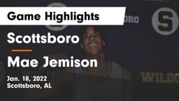 Scottsboro  vs Mae Jemison  Game Highlights - Jan. 18, 2022