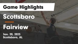 Scottsboro  vs Fairview  Game Highlights - Jan. 20, 2023