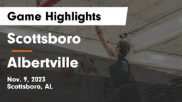 Scottsboro  vs Albertville  Game Highlights - Nov. 9, 2023
