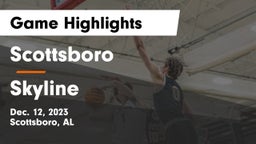 Scottsboro  vs Skyline  Game Highlights - Dec. 12, 2023