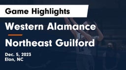 Western Alamance  vs Northeast Guilford Game Highlights - Dec. 5, 2023