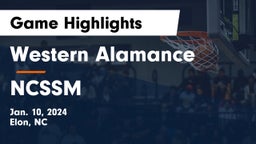 Western Alamance  vs NCSSM Game Highlights - Jan. 10, 2024