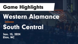 Western Alamance  vs South Central  Game Highlights - Jan. 15, 2024