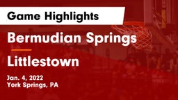 Bermudian Springs  vs Littlestown  Game Highlights - Jan. 4, 2022