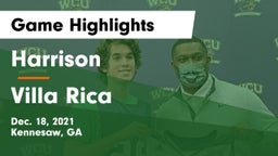 Harrison  vs Villa Rica  Game Highlights - Dec. 18, 2021