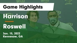 Harrison  vs Roswell  Game Highlights - Jan. 15, 2022