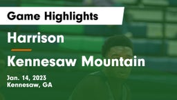 Harrison  vs Kennesaw Mountain  Game Highlights - Jan. 14, 2023