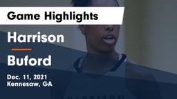 Harrison  vs Buford  Game Highlights - Dec. 11, 2021