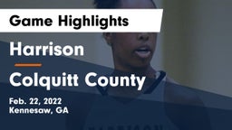 Harrison  vs Colquitt County  Game Highlights - Feb. 22, 2022