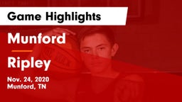 Munford  vs Ripley Game Highlights - Nov. 24, 2020