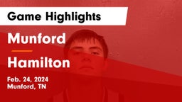 Munford  vs Hamilton Game Highlights - Feb. 24, 2024