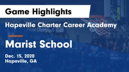 Hapeville Charter Career Academy vs Marist School Game Highlights - Dec. 15, 2020
