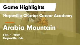 Hapeville Charter Career Academy vs Arabia Mountain  Game Highlights - Feb. 1, 2022