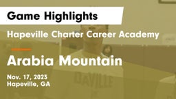 Hapeville Charter Career Academy vs Arabia Mountain  Game Highlights - Nov. 17, 2023