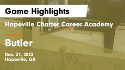 Hapeville Charter Career Academy vs Butler  Game Highlights - Dec. 31, 2023