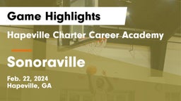 Hapeville Charter Career Academy vs Sonoraville  Game Highlights - Feb. 22, 2024