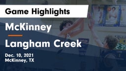 McKinney  vs Langham Creek  Game Highlights - Dec. 10, 2021