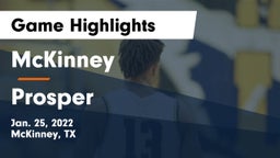 McKinney  vs Prosper  Game Highlights - Jan. 25, 2022