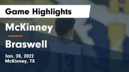 McKinney  vs Braswell  Game Highlights - Jan. 28, 2022