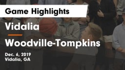Vidalia  vs Woodville-Tompkins  Game Highlights - Dec. 6, 2019