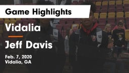 Vidalia  vs Jeff Davis  Game Highlights - Feb. 7, 2020
