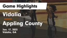 Vidalia  vs Appling County  Game Highlights - Jan. 17, 2023