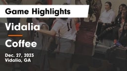 Vidalia  vs Coffee  Game Highlights - Dec. 27, 2023